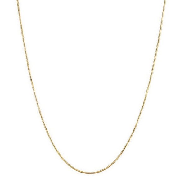 Gold Plated Thin Snake Chain Necklace - Picture 4 of 4